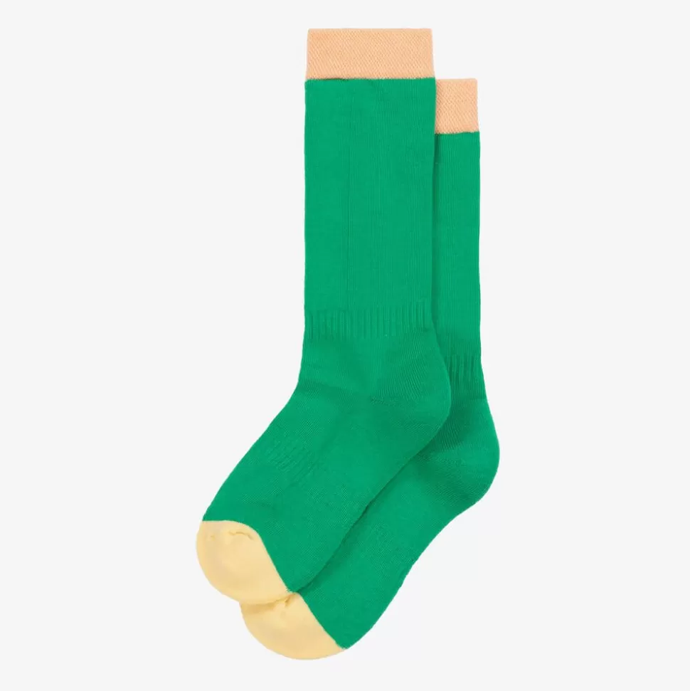 Roarsome Green Organic Cotton Knitted Ski Socks^BOY Socks | Socks