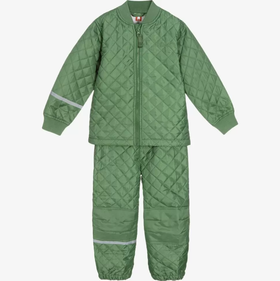 CeLaVi Green Quilted Jacket & Trouser Set^BOY Coats & Jackets | Coats & Jackets