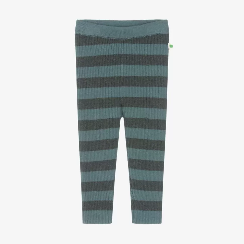 The Bonniemob Green Stripe Cotton & Cashmere Knit Leggings^ Leggings | Leggings
