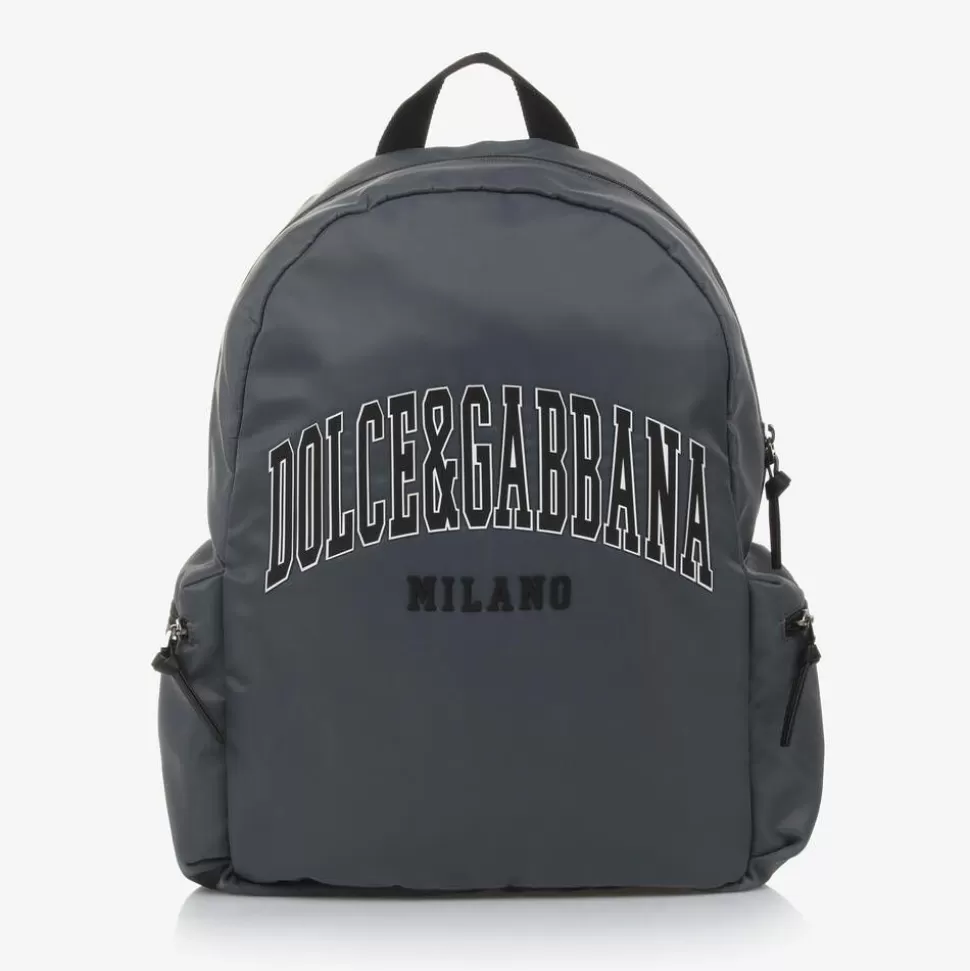Dolce amp; Gabbana Grey Canvas Backpack (40cm)^BOY Bags