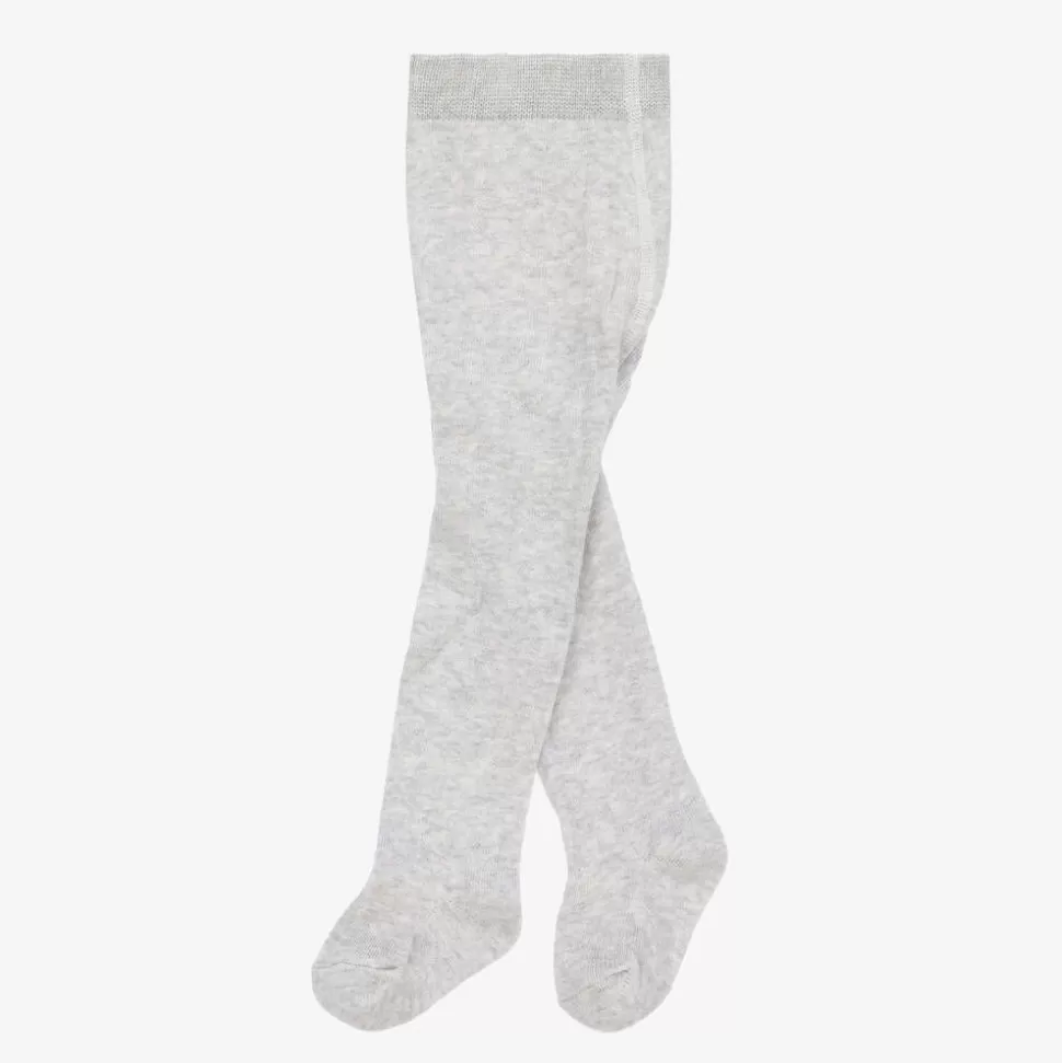 Mayoral Grey Cotton Baby Tights^ Tights
