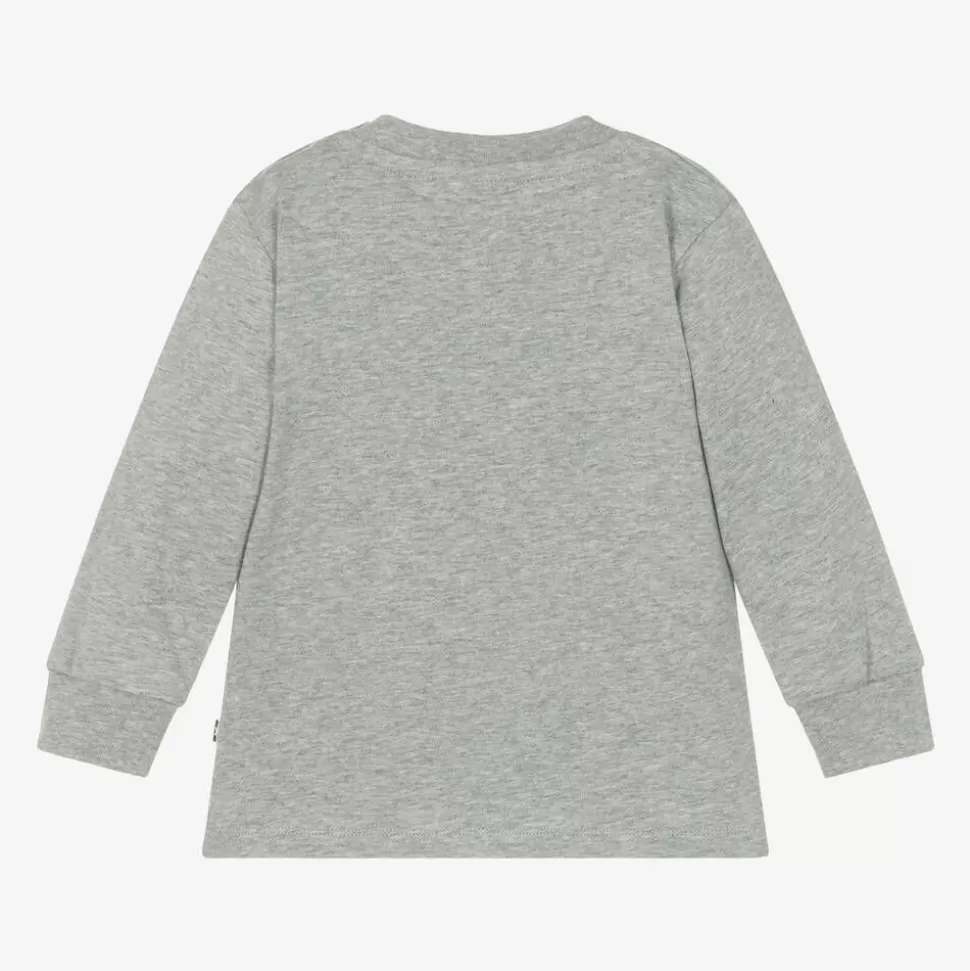 Molo Grey Cotton Teddy Bear Top^ Tops