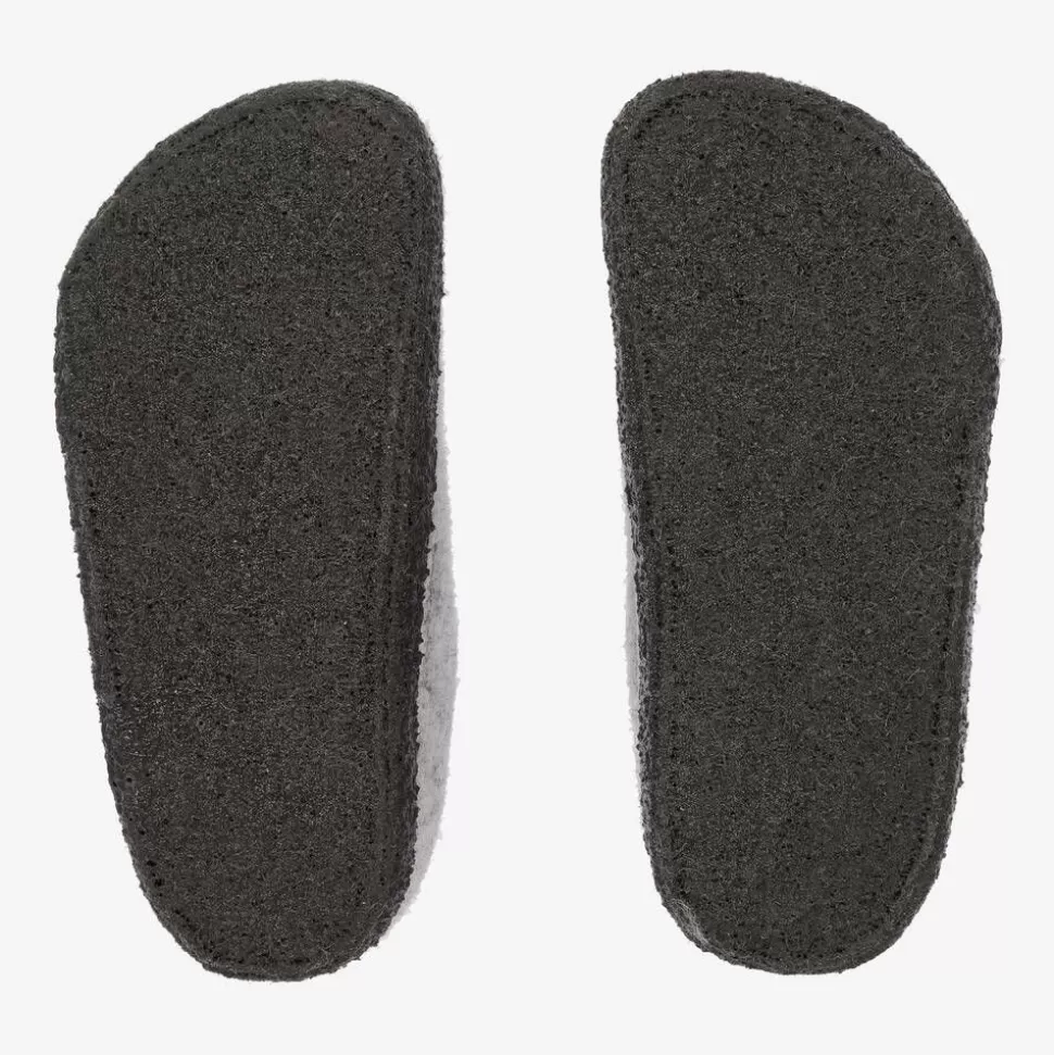 Birkenstock Grey Felted Wool Slippers^BOY Slippers | Slippers