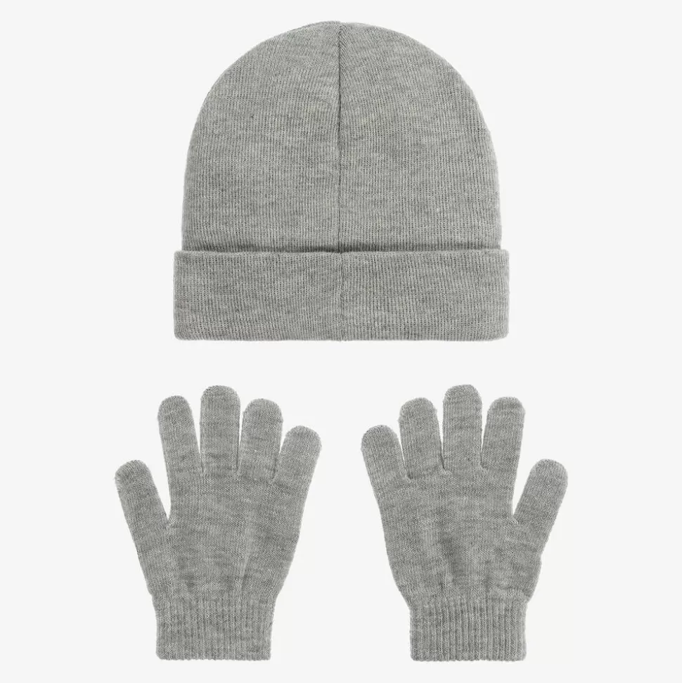 Levis Grey Hat & Gloves Set^ Hats