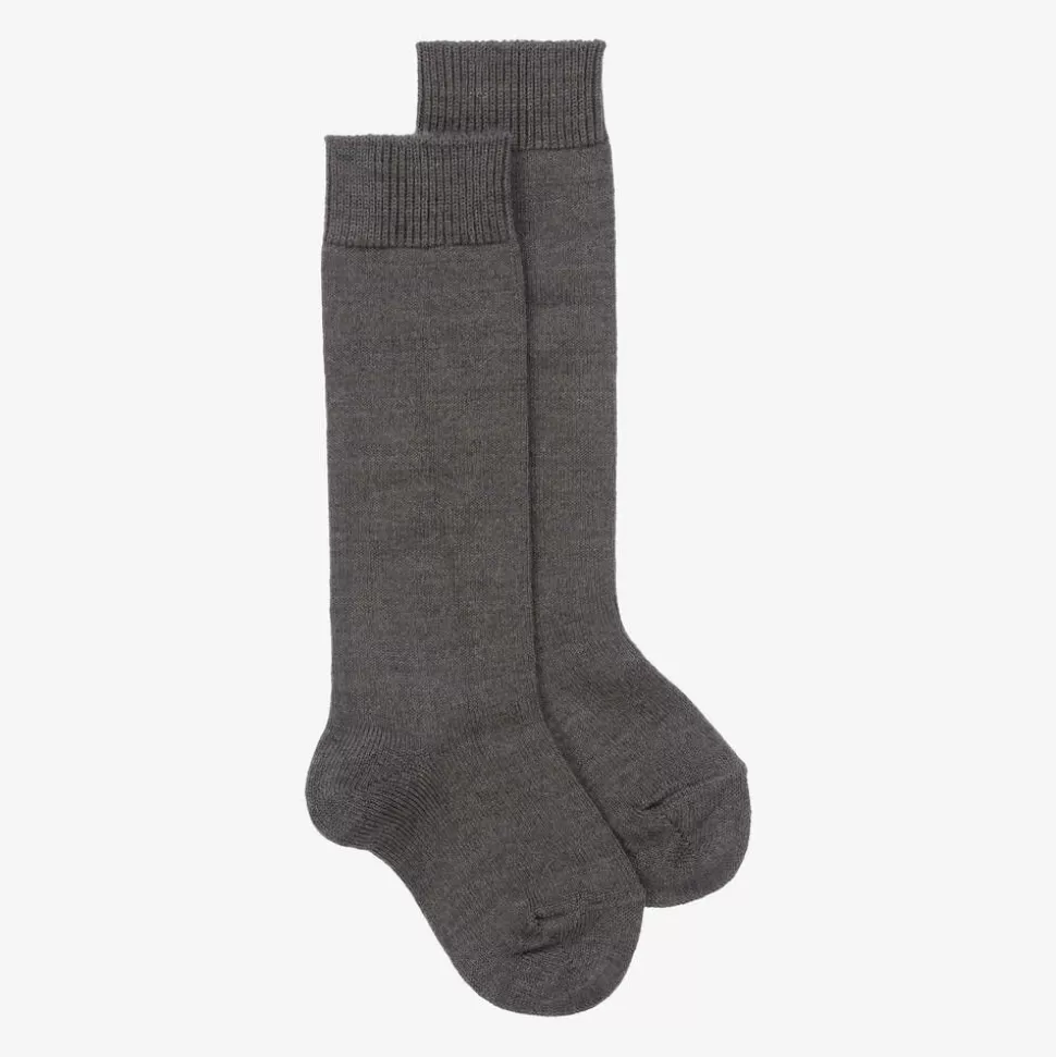Falke Grey Knee High Wool Socks^BOY Socks | Socks