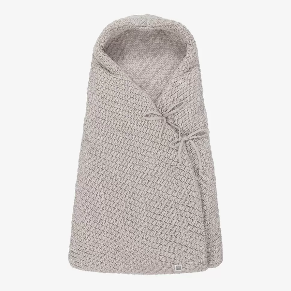 Minutus Grey Knit Cotton Baby Nest (75cm)^ Nests