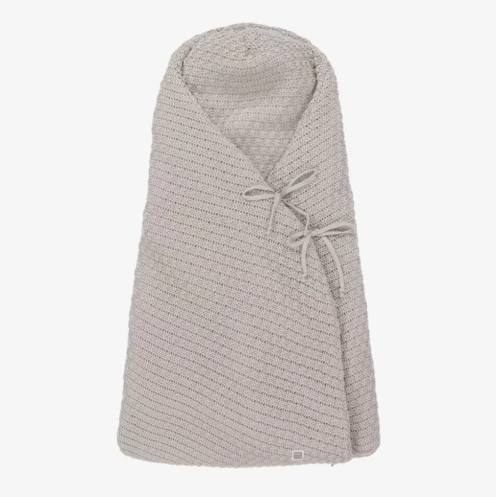 Minutus Grey Knit Cotton Baby Nest (75cm)^ Nests