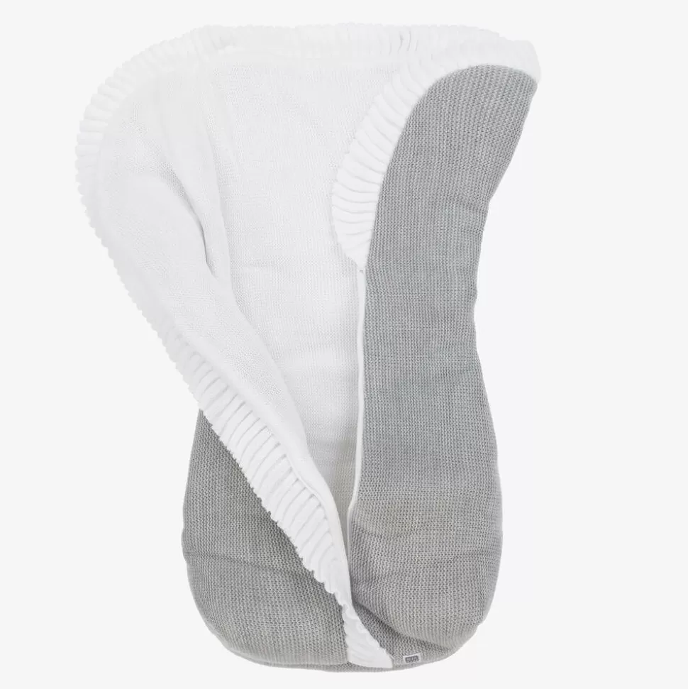Minutus Grey Knitted Baby Nest (75cm)^ Nests