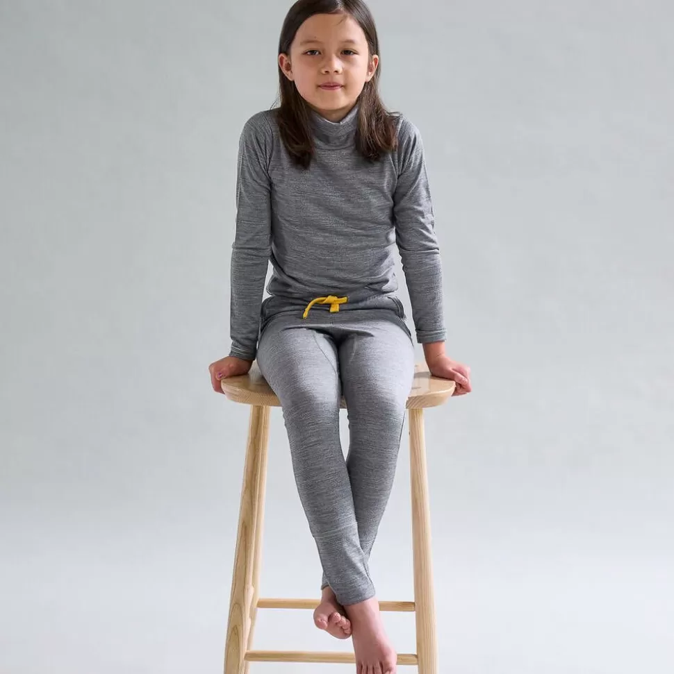 Smalls Merino Grey Marl Merino Wool Roll Neck Top^ Tops