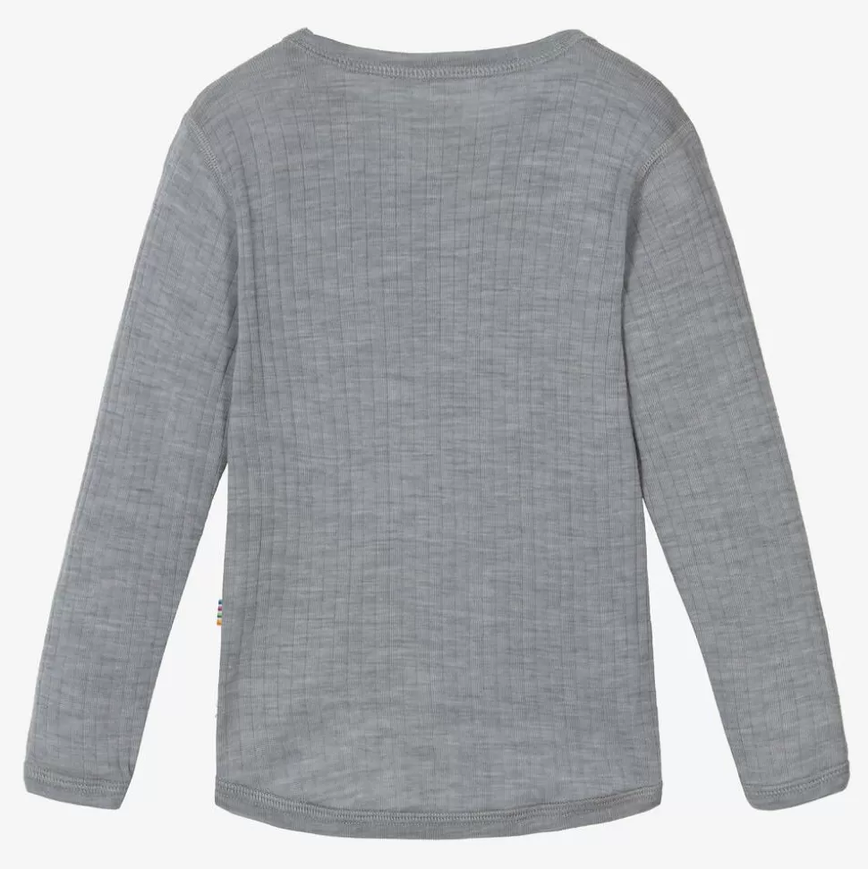 Joha Grey Merino Wool Knitted Top^BOY Underwear