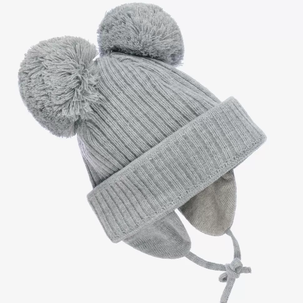 Sätila of Sweden Grey Minnie Double Pom-Pom Hat^ Hats