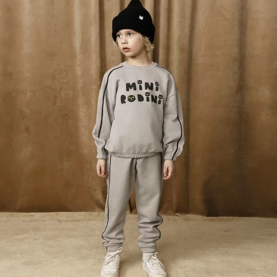 Mini Rodini Grey Organic Cotton Cats Sweatshirt^ Tops