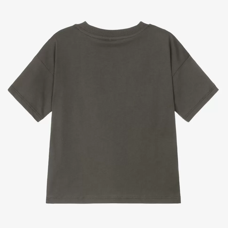 Mini Rodini Grey Organic Cotton Graphic T-Shirt^BOY Tops