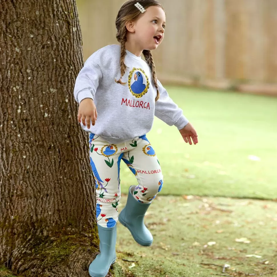 Mini Rodini Grey Organic Cotton Parrot Sweatshirt^ Tops