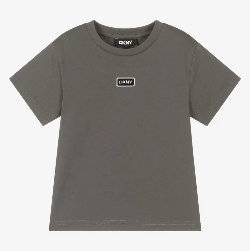DKNY Grey Organic Cotton T-Shirt^BOY Tops