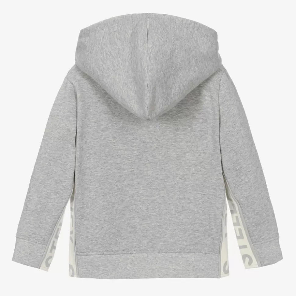 Stella McCartney Kids Grey Organic Cotton Zip-Up Top^ Tops