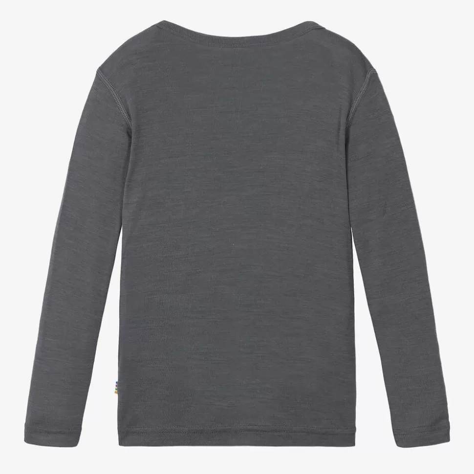Joha Grey Thermal Merino Wool & Silk Top^BOY Underwear