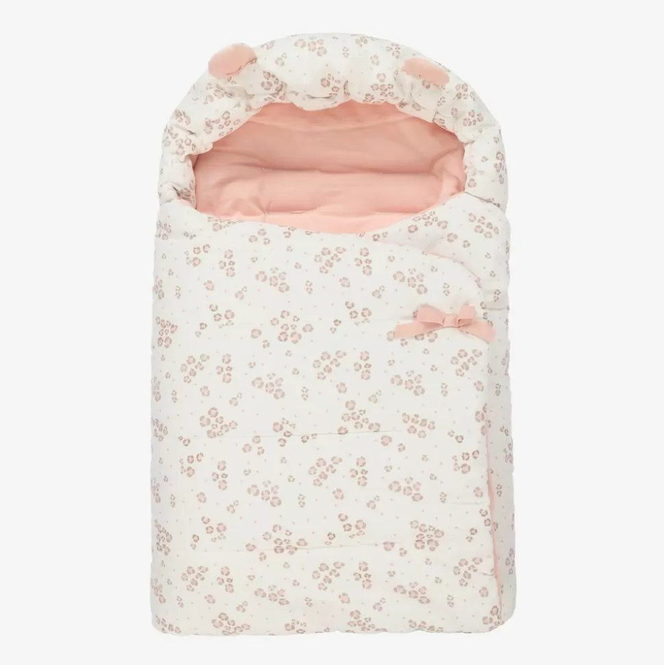 Mayoral Newborn Ivory & Pink Baby Nest (75cm)^ Nests