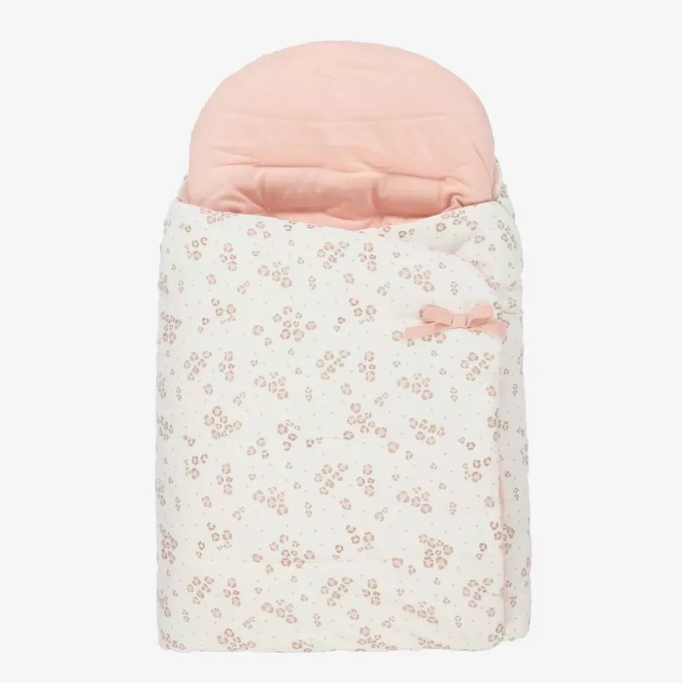 Mayoral Newborn Ivory & Pink Baby Nest (75cm)^ Nests