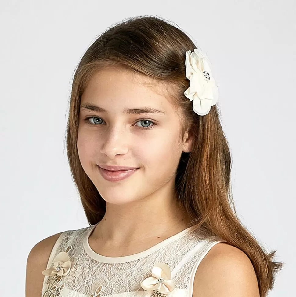 Cute Cute Ivory & Pink Hairclip (8cm)^ Hair Accessories