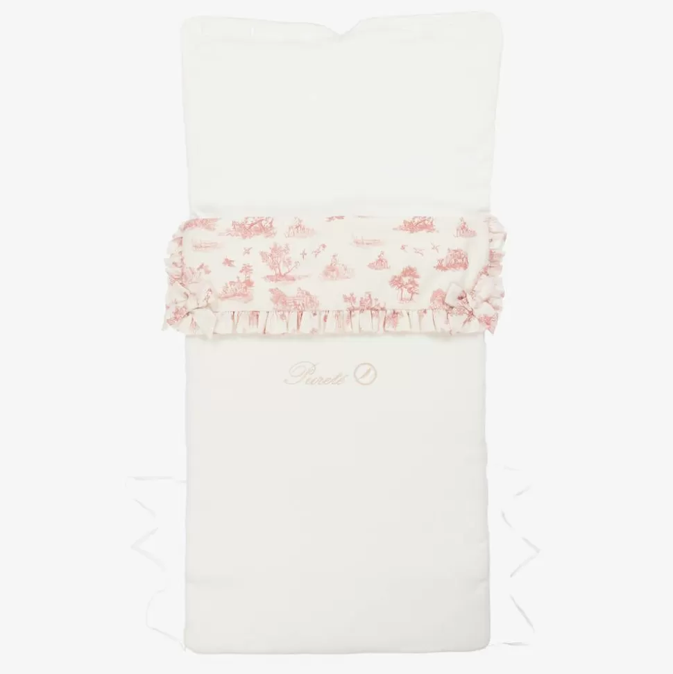 Pureté Du... Bébé Ivory & Pink Toile de Jouy Nest (75cm)^ Nests