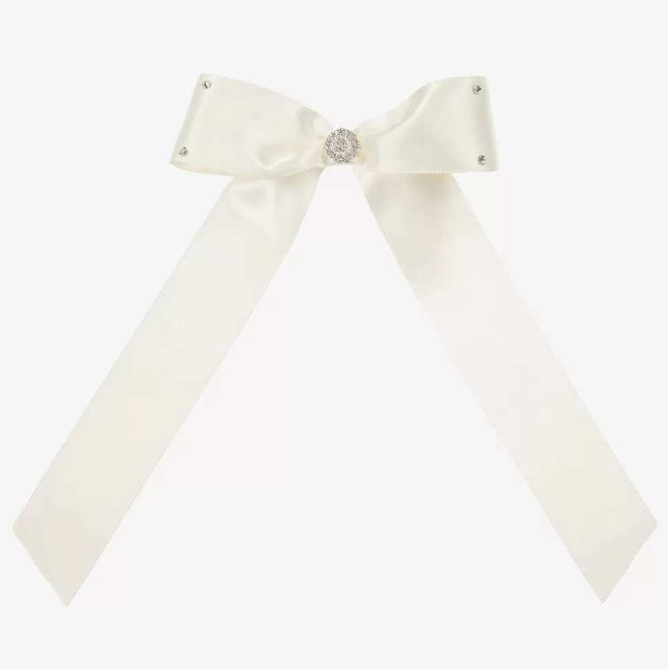 Cute Cute Ivory Bow Hair Clip (13cm)^ Hair Accessories