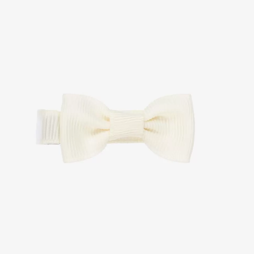 Peach Ribbons Ivory Bow Hair Clip (5cm)^ Hair Accessories