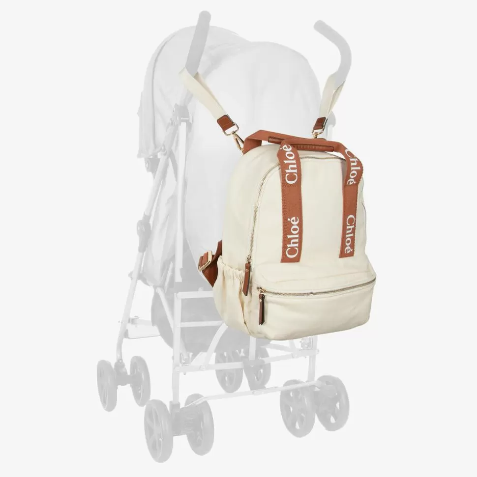 Chloé Ivory Canvas Changing Backpack (35cm)^ Gifts