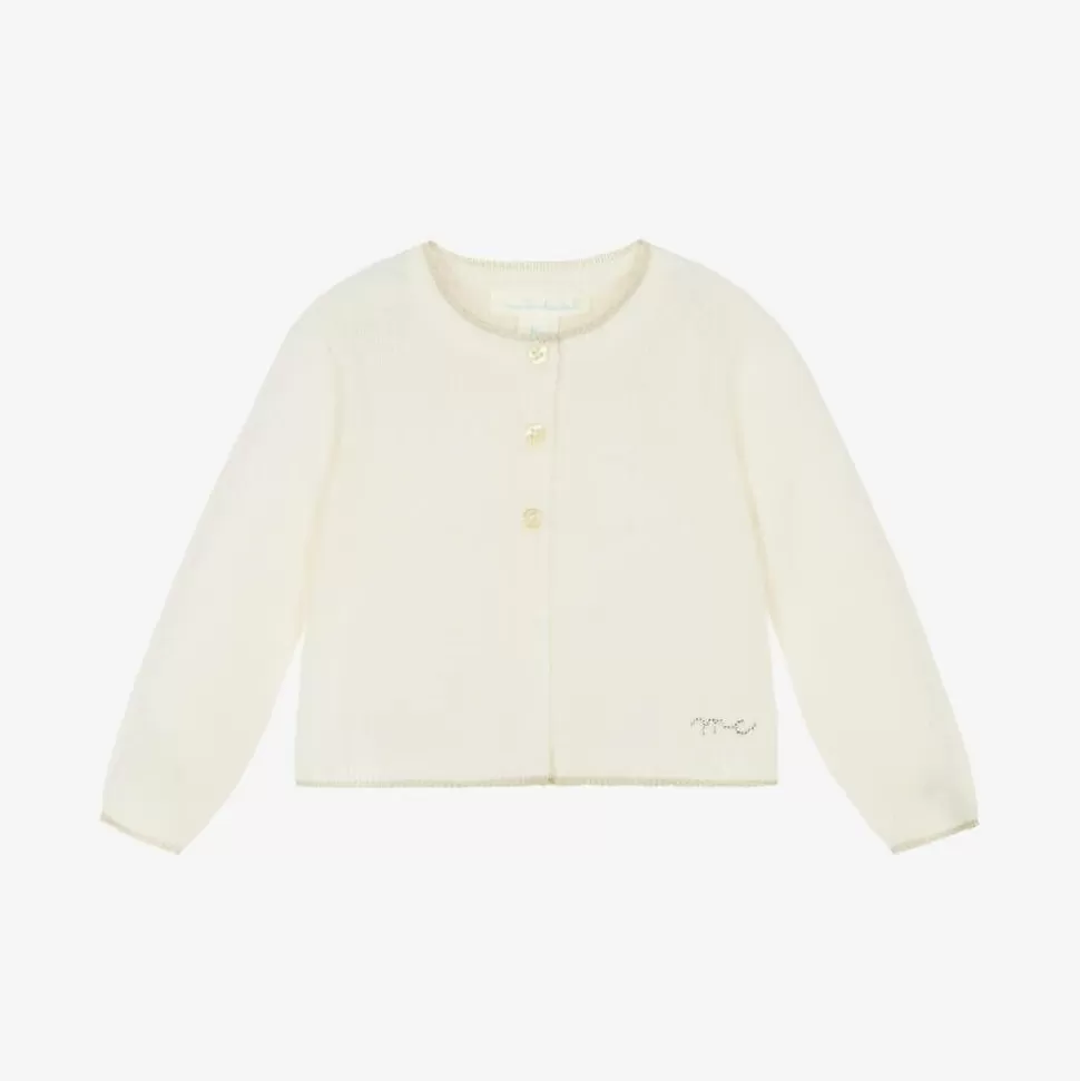 Marie-Chantal Ivory Cashmere Angel Wing Cardigan^BOY Tops | Tops