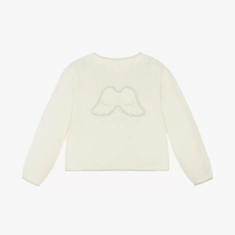 Marie-Chantal Ivory Cashmere Angel Wing Cardigan^BOY Tops | Tops