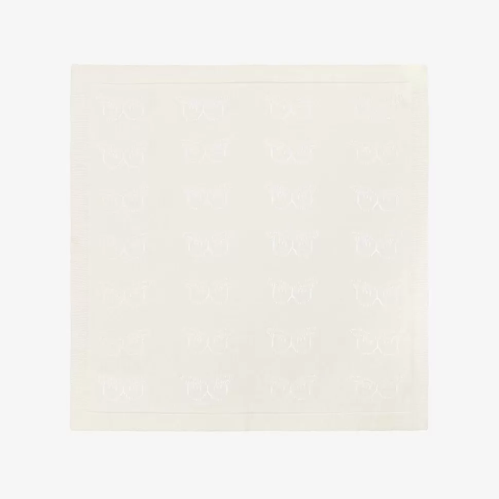 Marie-Chantal Ivory Cashmere Blanket (82cm)^ Blankets & Shawls