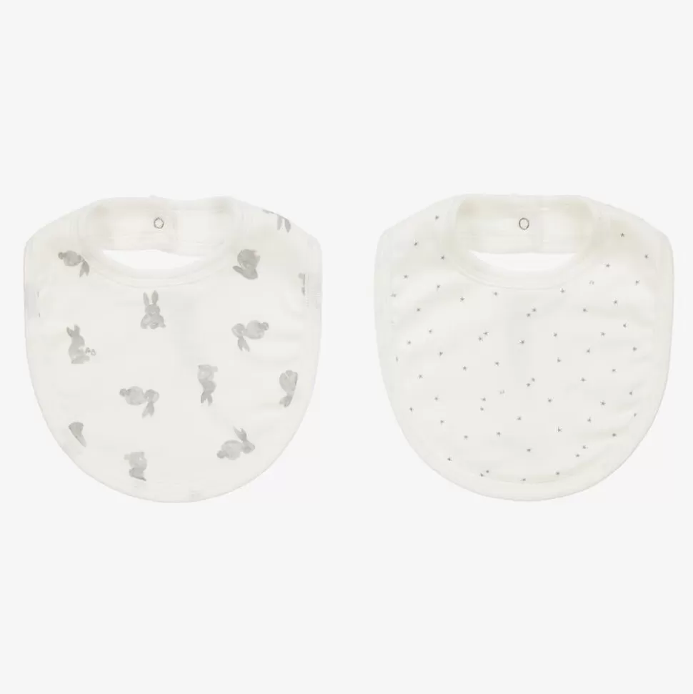 Petit Bateau Ivory Cotton Baby Bibs (2 Pack)^ Gifts