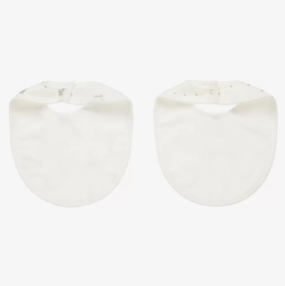 Petit Bateau Ivory Cotton Baby Bibs (2 Pack)^ Gifts