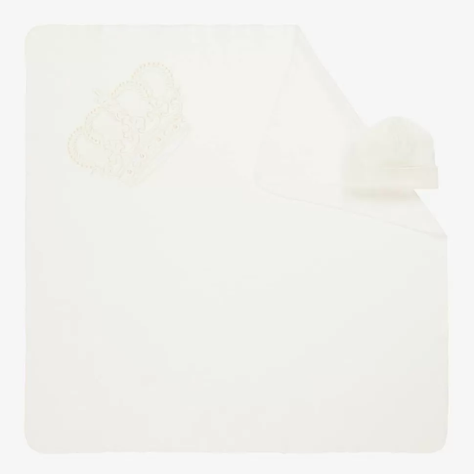 Sofija Ivory Cotton Blanket & Hat Gift Set^ Gifts | Blankets & Shawls
