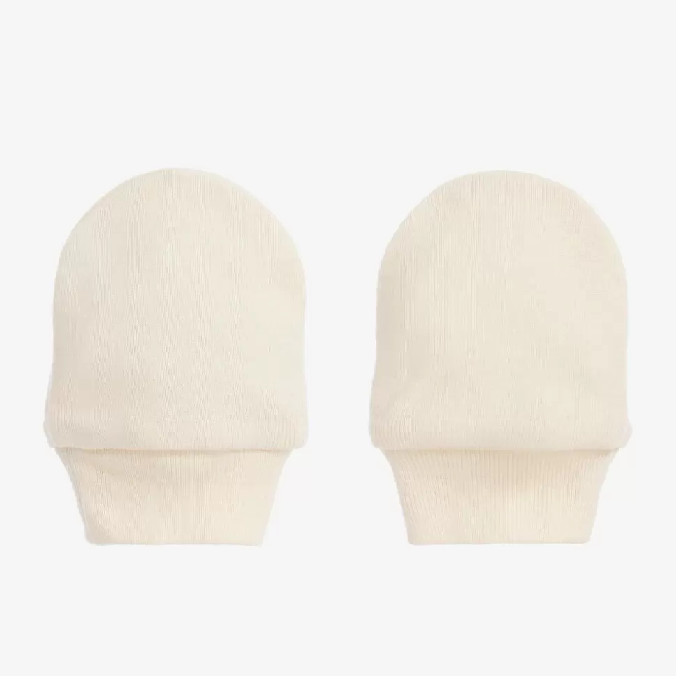 NaturaPura Ivory Cotton Scratch Mittens^ Gloves & Mittens