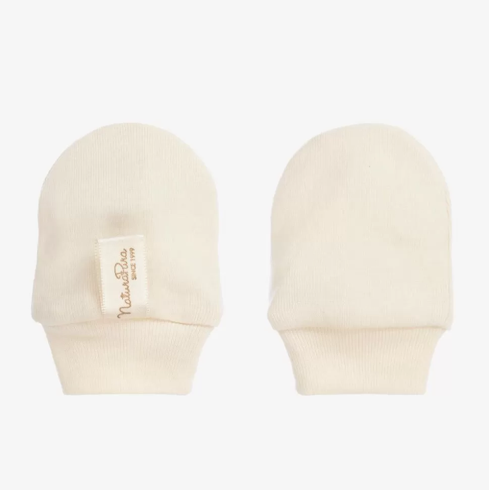 NaturaPura Ivory Cotton Scratch Mittens^ Gloves & Mittens