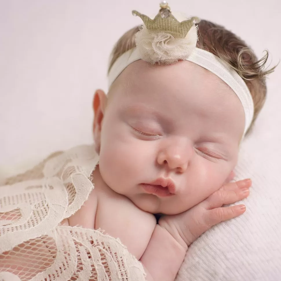 Cute Cute Ivory Crown Headband (4cm)^ Hair Accessories