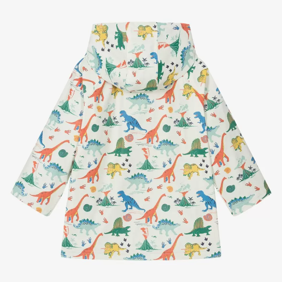 Powell Craft Ivory Dinosaur Print Raincoat^ Coats & Jackets