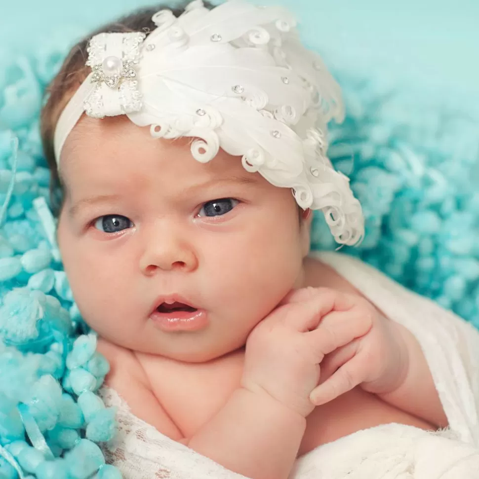 Cute Cute Ivory Feather Headband^ Hair Accessories