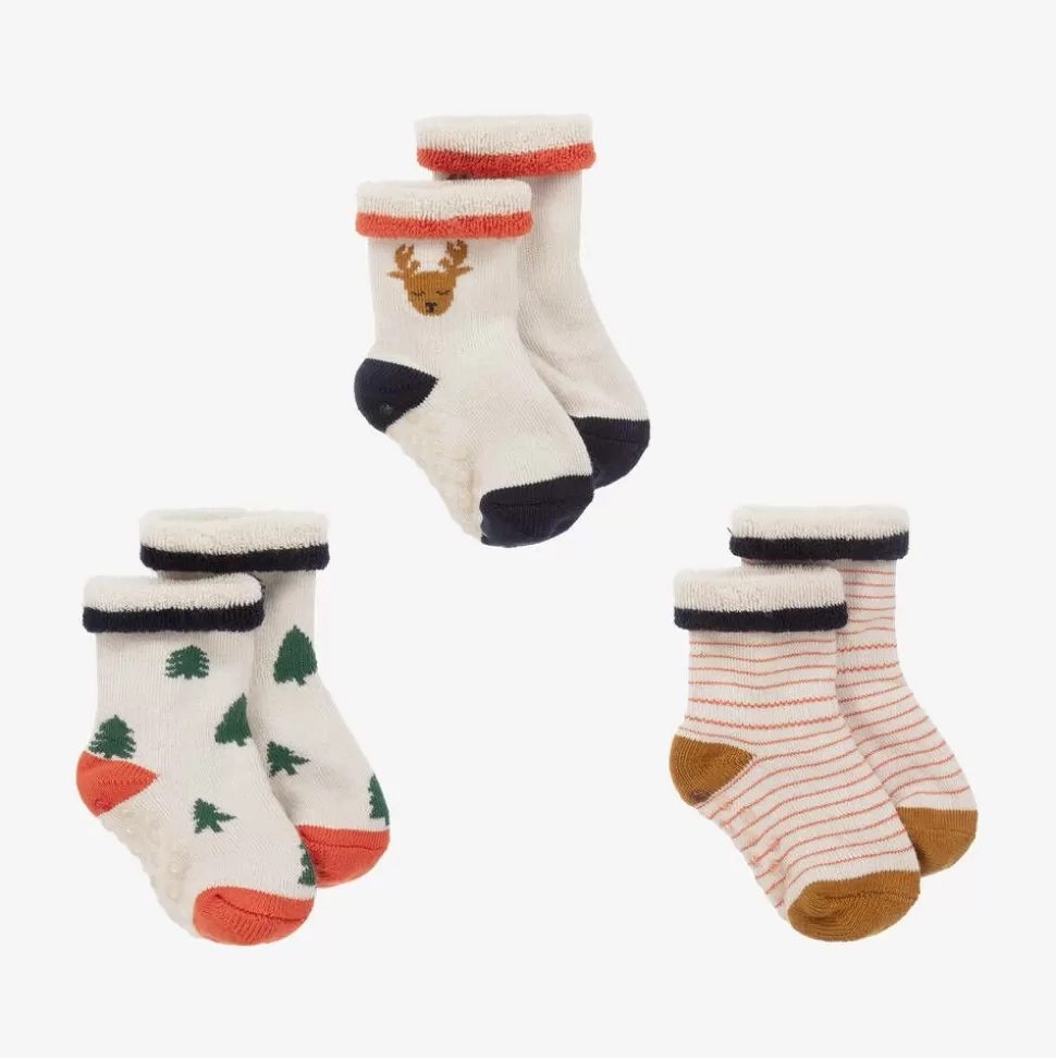 Liewood Ivory Festive Cotton Anti-Slip Socks^BOY Socks | Socks