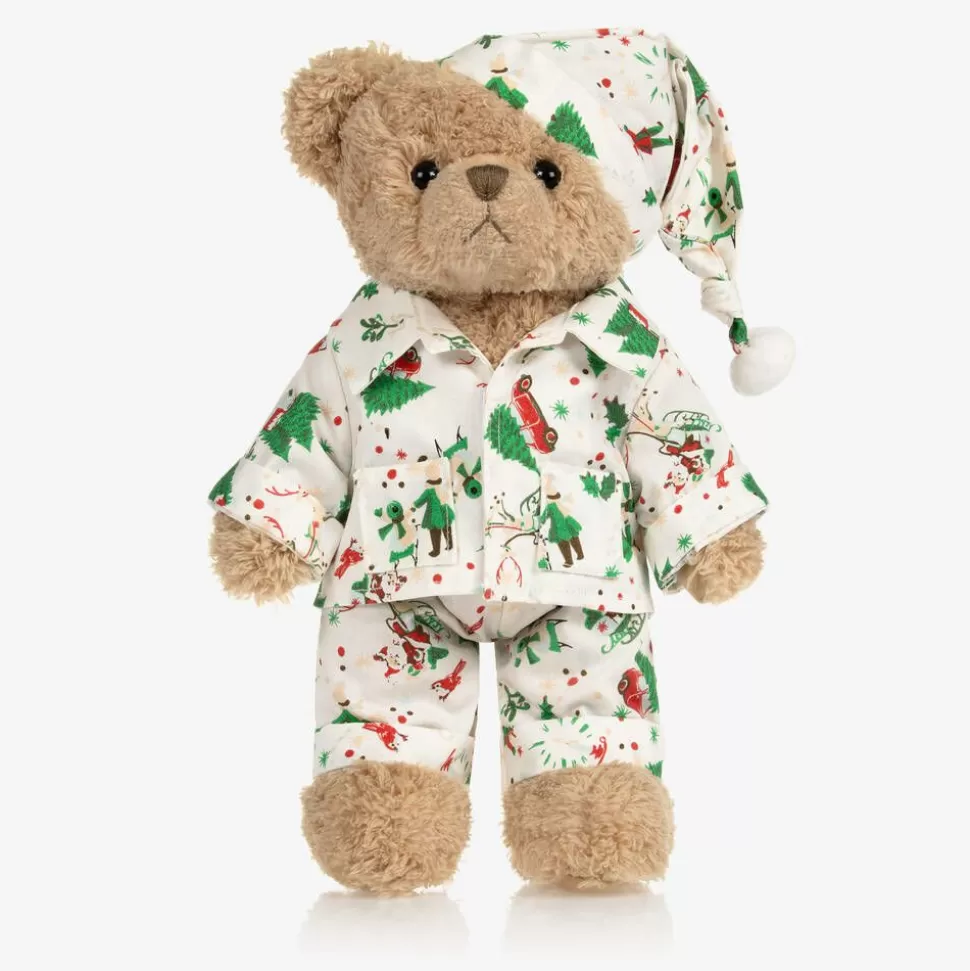Powell Craft Ivory Festive Pyjama Teddy Bear (34cm)^ Toys