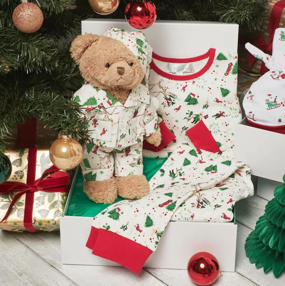 Powell Craft Ivory Festive Pyjama Teddy Bear (34cm)^ Toys