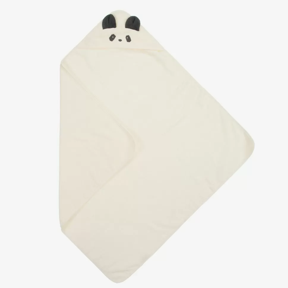 Liewood Ivory Hooded Towel (100cm)^ Towels & Robes