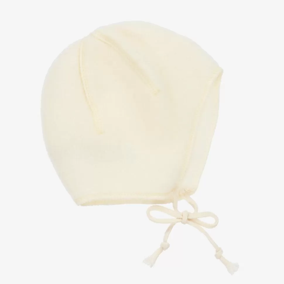 Joha Ivory Merino Wool Fleece Baby Bonnet^ Hats | Hats
