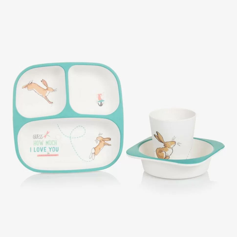 Rainbow Designs Ivory Nutbrown Hare Tableware Set (Set of 3)^BOY Lunch Accessories | Lunch Accessories