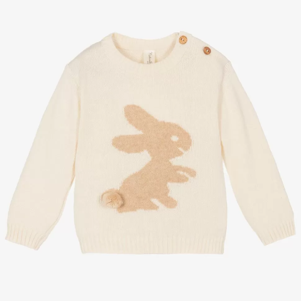 NaturaPura Ivory Organic Cotton Sweater^ Tops