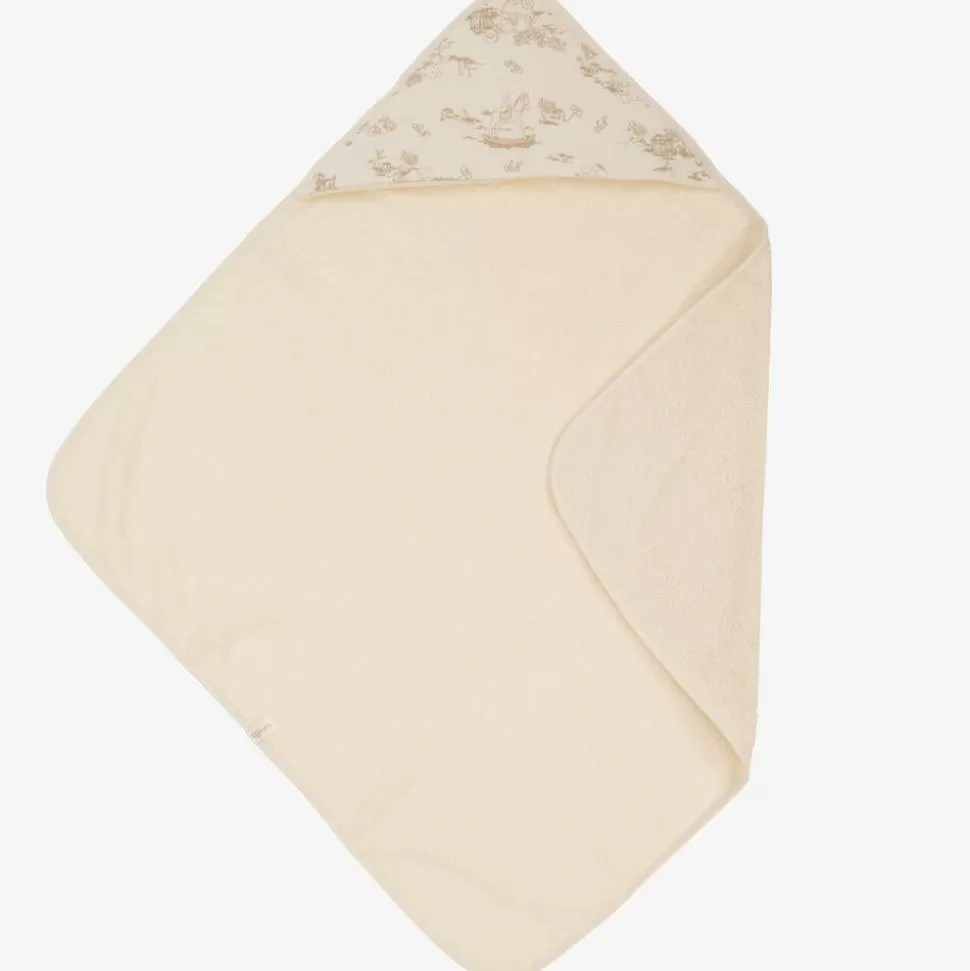 NaturaPura Ivory Organic Hooded Towel (75cm)^ Towels & Robes