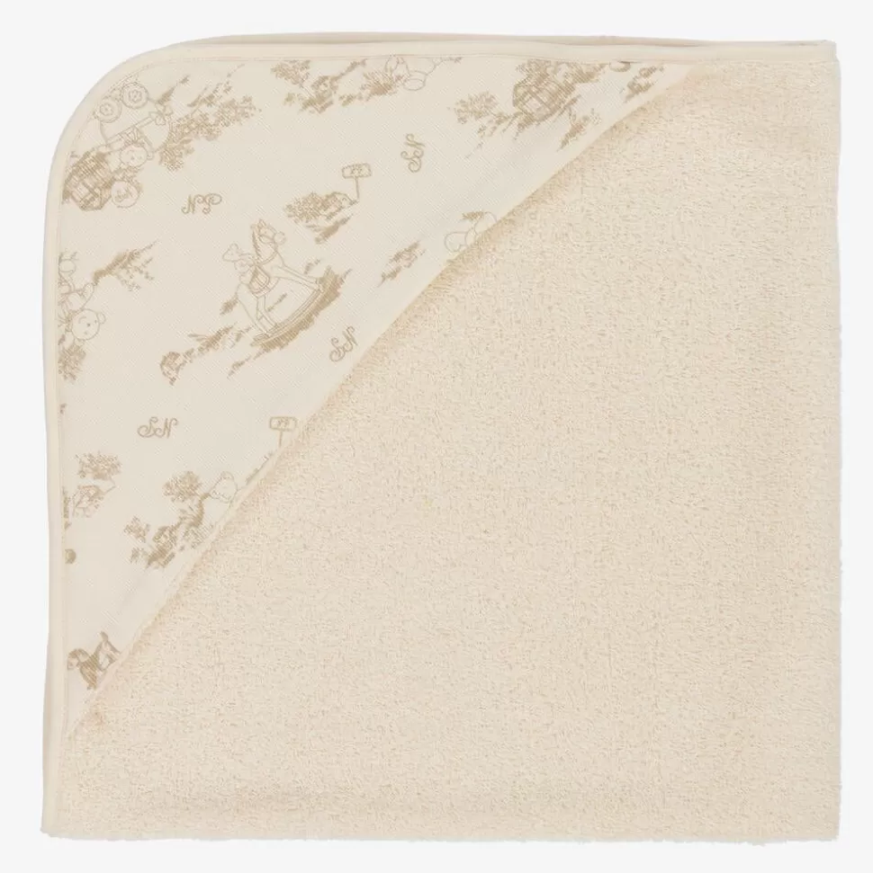 NaturaPura Ivory Organic Hooded Towel (75cm)^ Towels & Robes