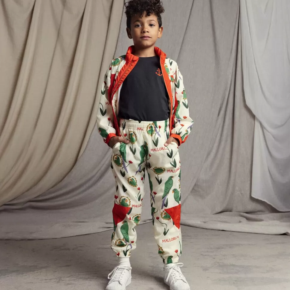 Mini Rodini Ivory Parrot Print Tracksuit Jacket^ Coats & Jackets