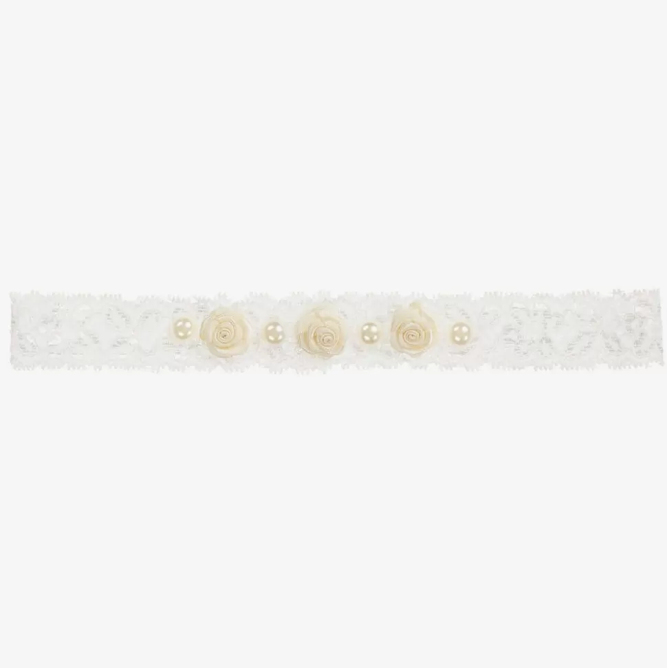 Cute Cute Ivory Rose & Pearl Headband^ Hair Accessories | Hair Accessories